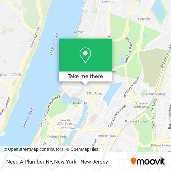 Mapa de Need A Plumber NY