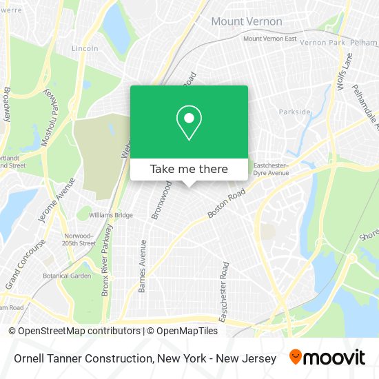 Ornell Tanner Construction map