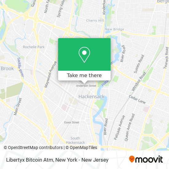 Mapa de Libertyx Bitcoin Atm