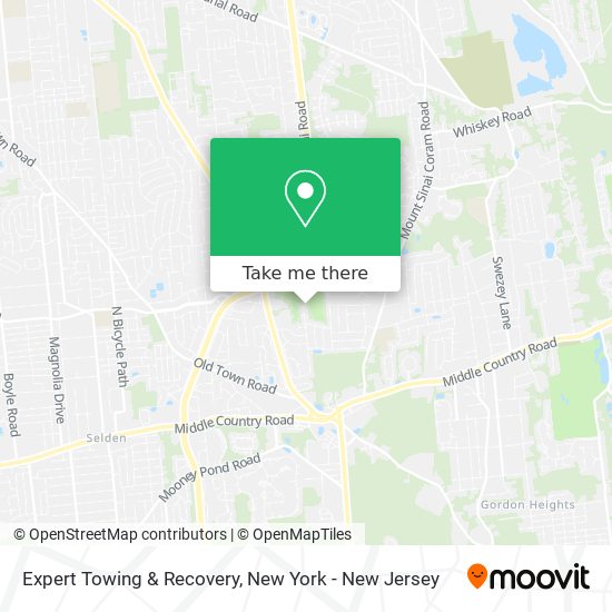 Expert Towing & Recovery map