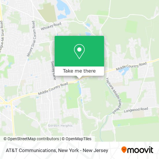 AT&T Communications map