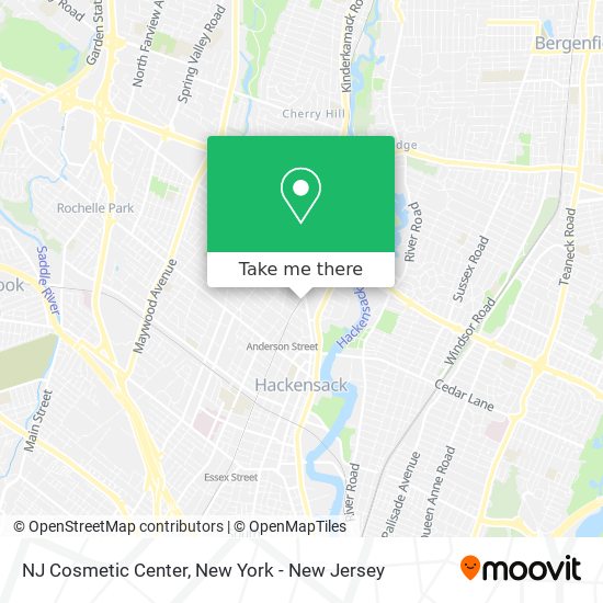 Mapa de NJ Cosmetic Center