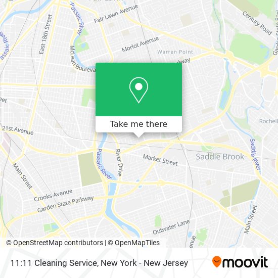 Mapa de 11:11 Cleaning Service