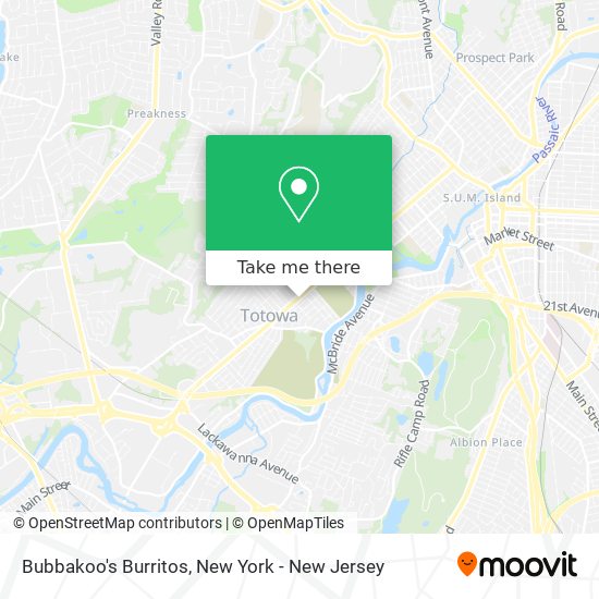 Mapa de Bubbakoo's Burritos