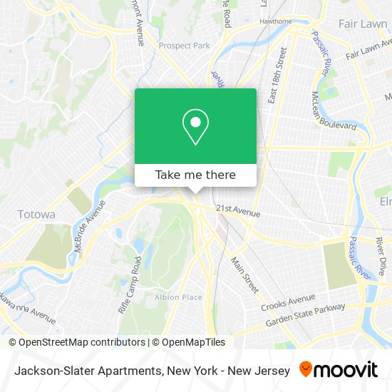 Mapa de Jackson-Slater Apartments