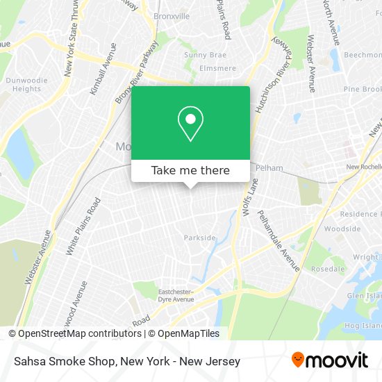 Mapa de Sahsa Smoke Shop