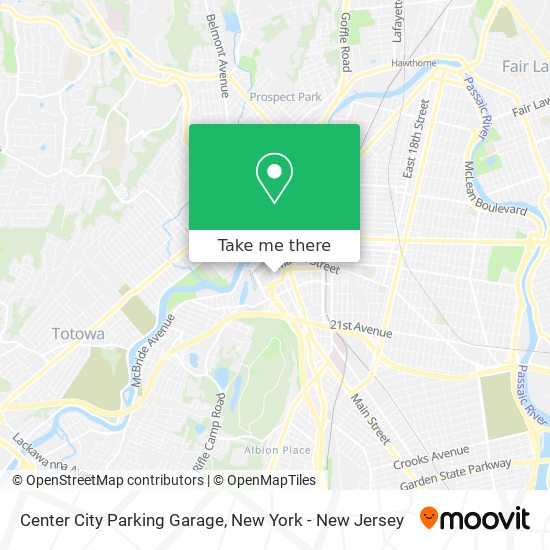 Mapa de Center City Parking Garage