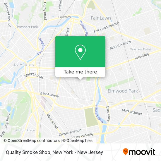 Mapa de Quality Smoke Shop