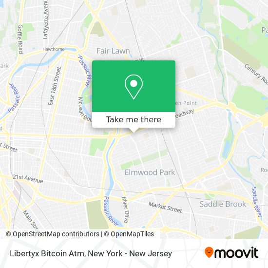 Mapa de Libertyx Bitcoin Atm