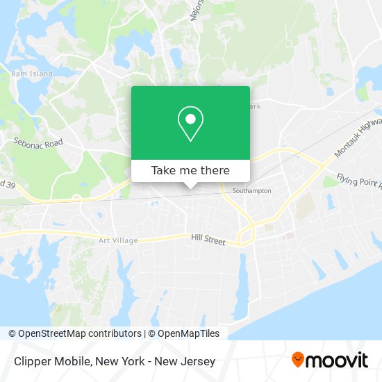 Clipper Mobile map