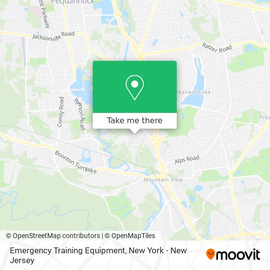 Emergency Training Equipment map