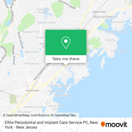 Mapa de Ellite Periodontal and Implant Care Service PC