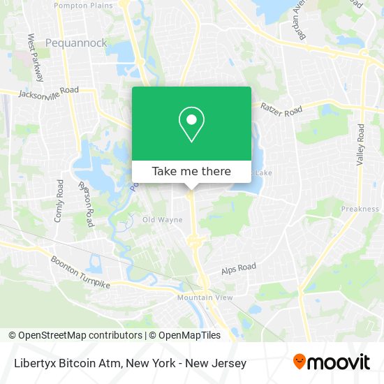 Mapa de Libertyx Bitcoin Atm