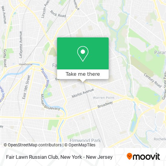 Fair Lawn Russian Club map