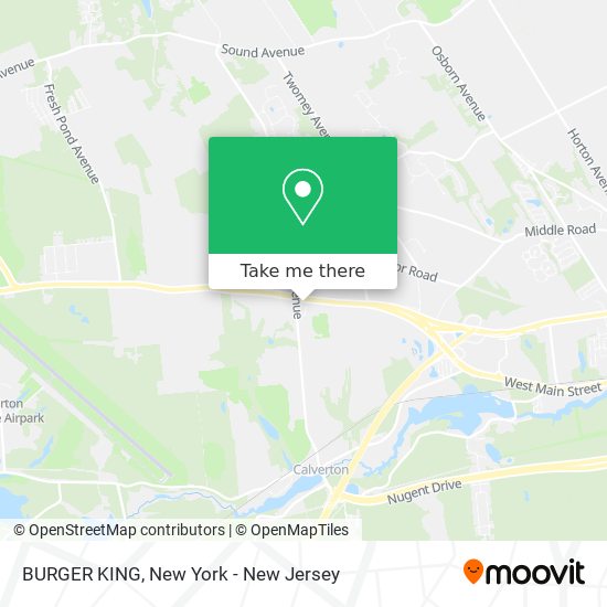 BURGER KING map