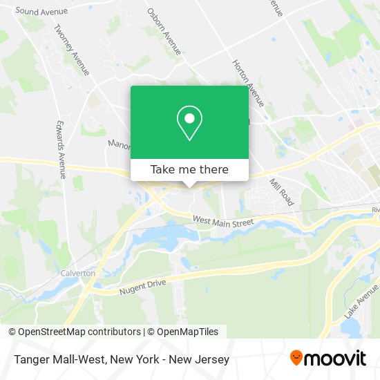 Tanger Mall-West map