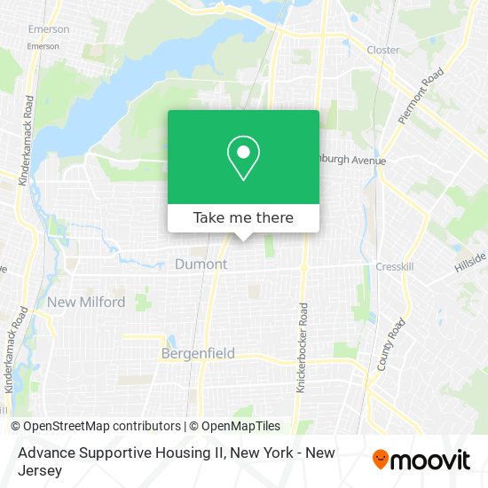 Mapa de Advance Supportive Housing II