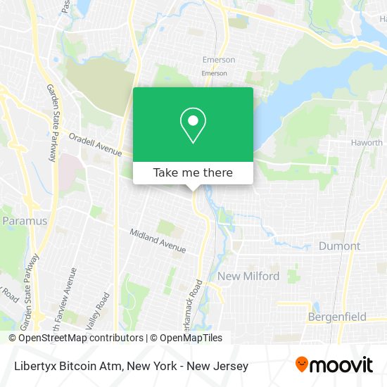 Mapa de Libertyx Bitcoin Atm