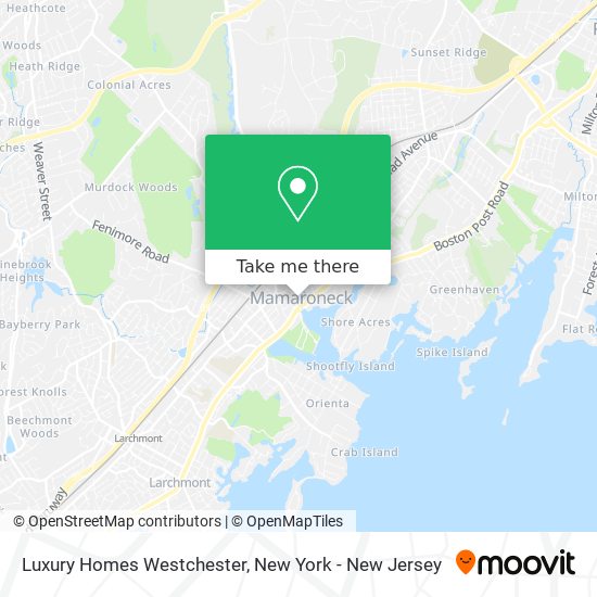 Luxury Homes Westchester map