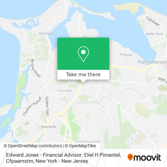 Mapa de Edward Jones - Financial Advisor: Eliel H Pimentel, Cfpaamstm