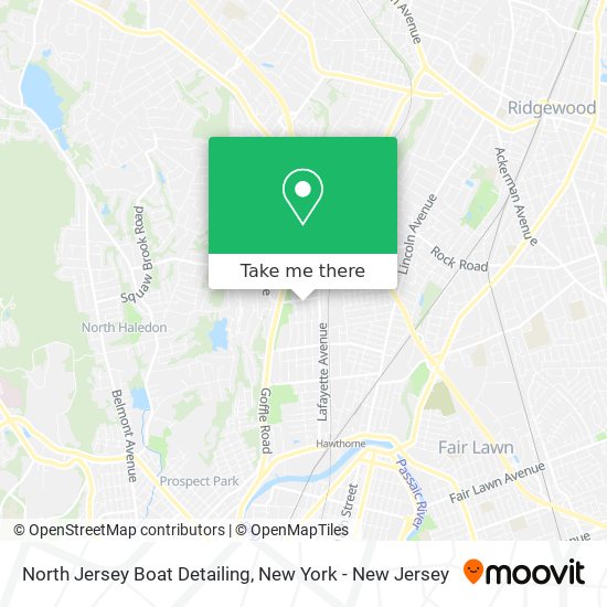 North Jersey Boat Detailing map