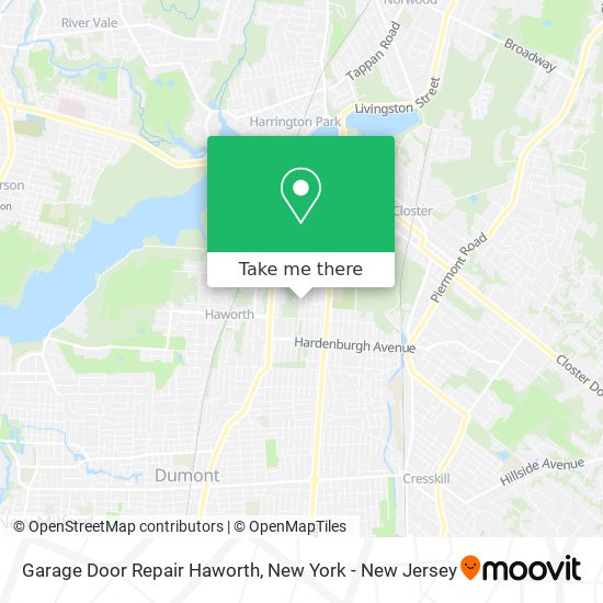 Garage Door Repair Haworth map