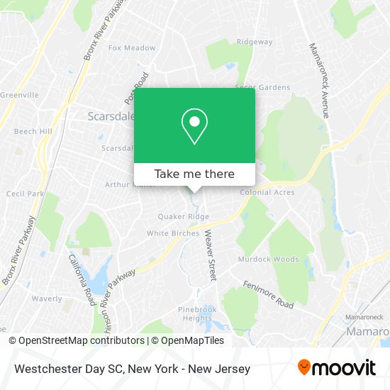 Westchester Day SC map