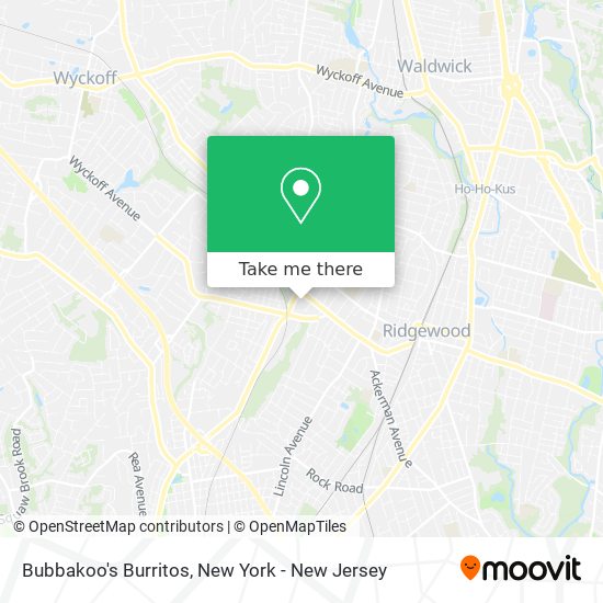 Bubbakoo's Burritos map