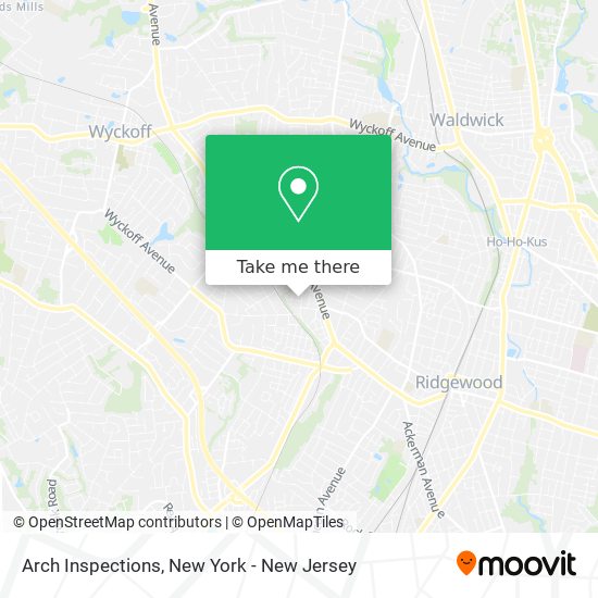 Arch Inspections map