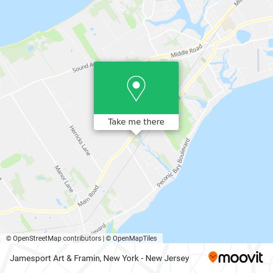 Jamesport Art & Framin map