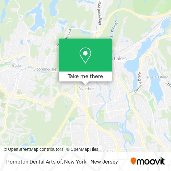 Pompton Dental Arts of map