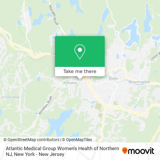 Atlantic Medical Group Women's Health of Northern NJ map