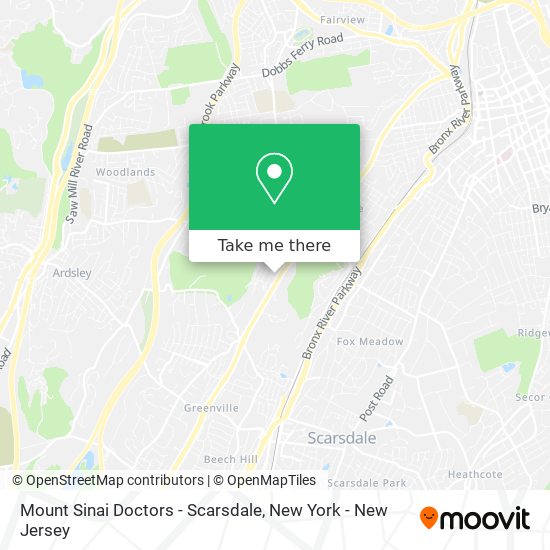 Mount Sinai Doctors - Scarsdale map