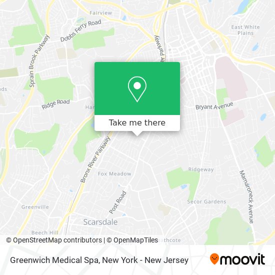 Greenwich Medical Spa map