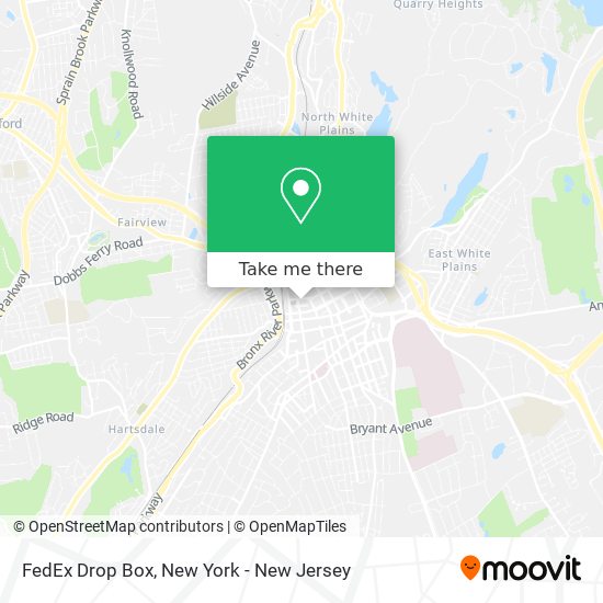 FedEx Drop Box map