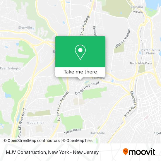 Mapa de MJV Construction