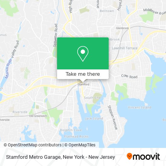 Stamford Metro Garage map