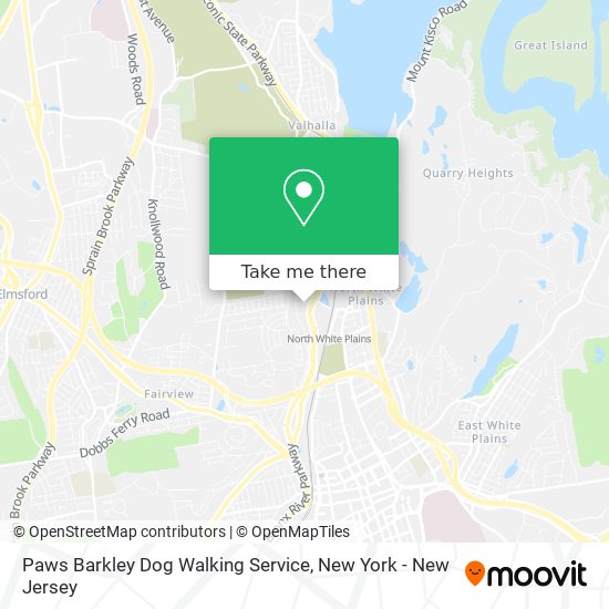 Paws Barkley Dog Walking Service map