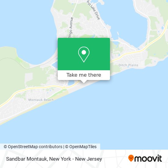 Sandbar Montauk map