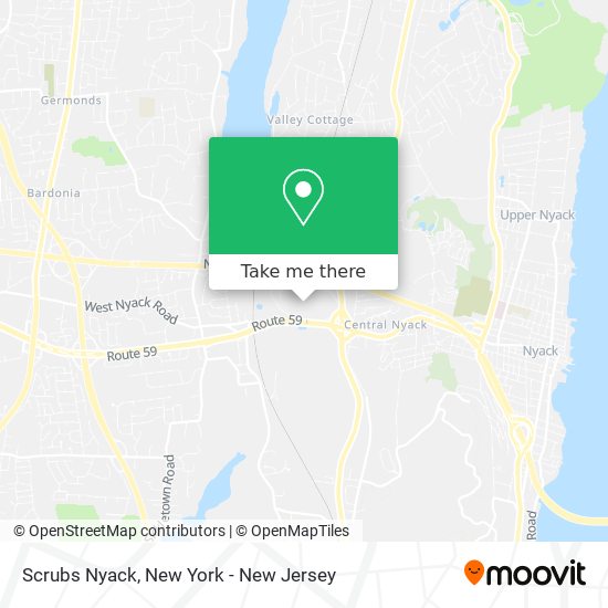 Scrubs Nyack map