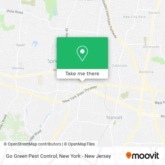 Go Green Pest Control map