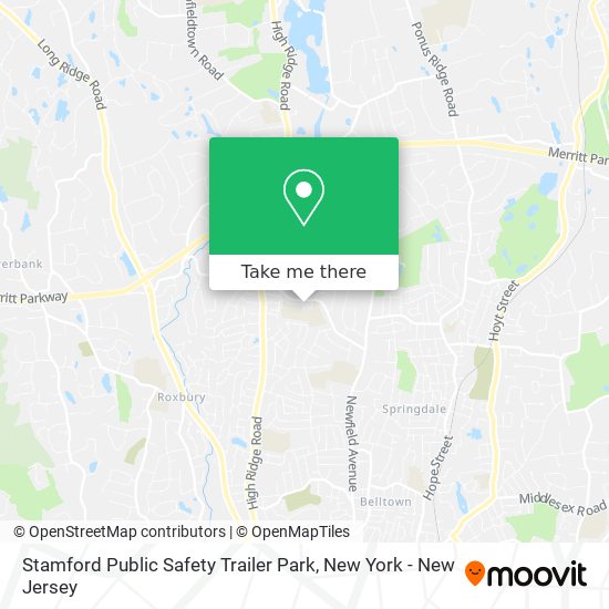 Stamford Public Safety Trailer Park map