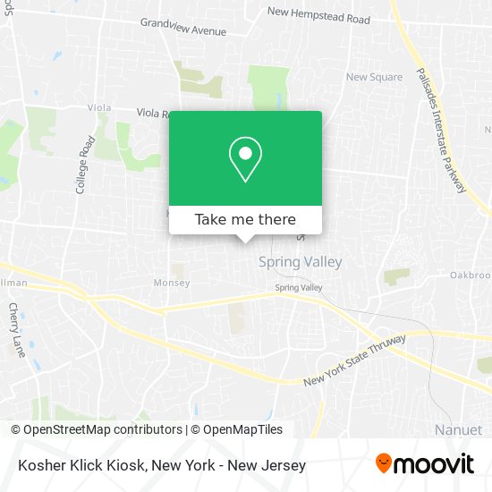 Mapa de Kosher Klick Kiosk
