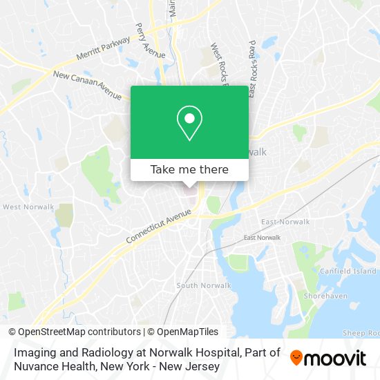 Mapa de Imaging and Radiology at Norwalk Hospital, Part of Nuvance Health