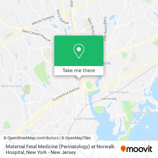 Mapa de Maternal Fetal Medicine (Perinatology) at Norwalk Hospital