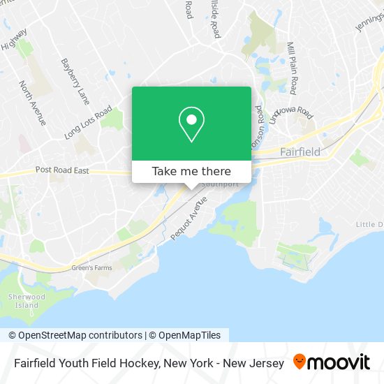 Fairfield Youth Field Hockey map