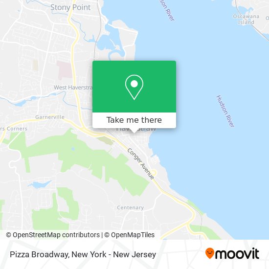 Pizza Broadway map