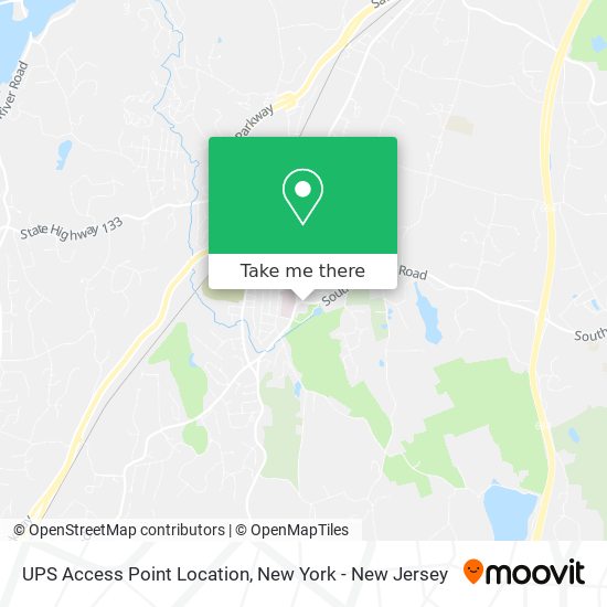 UPS Access Point Location map