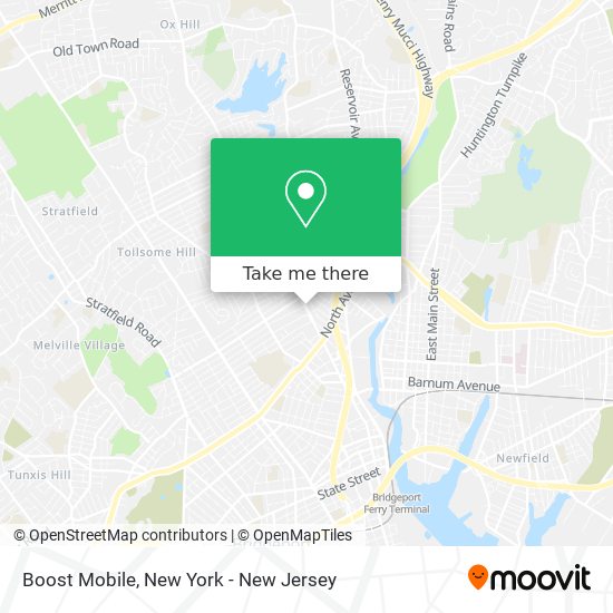 Mapa de Boost Mobile