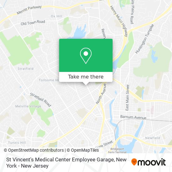 St Vincent's Medical Center Employee Garage map